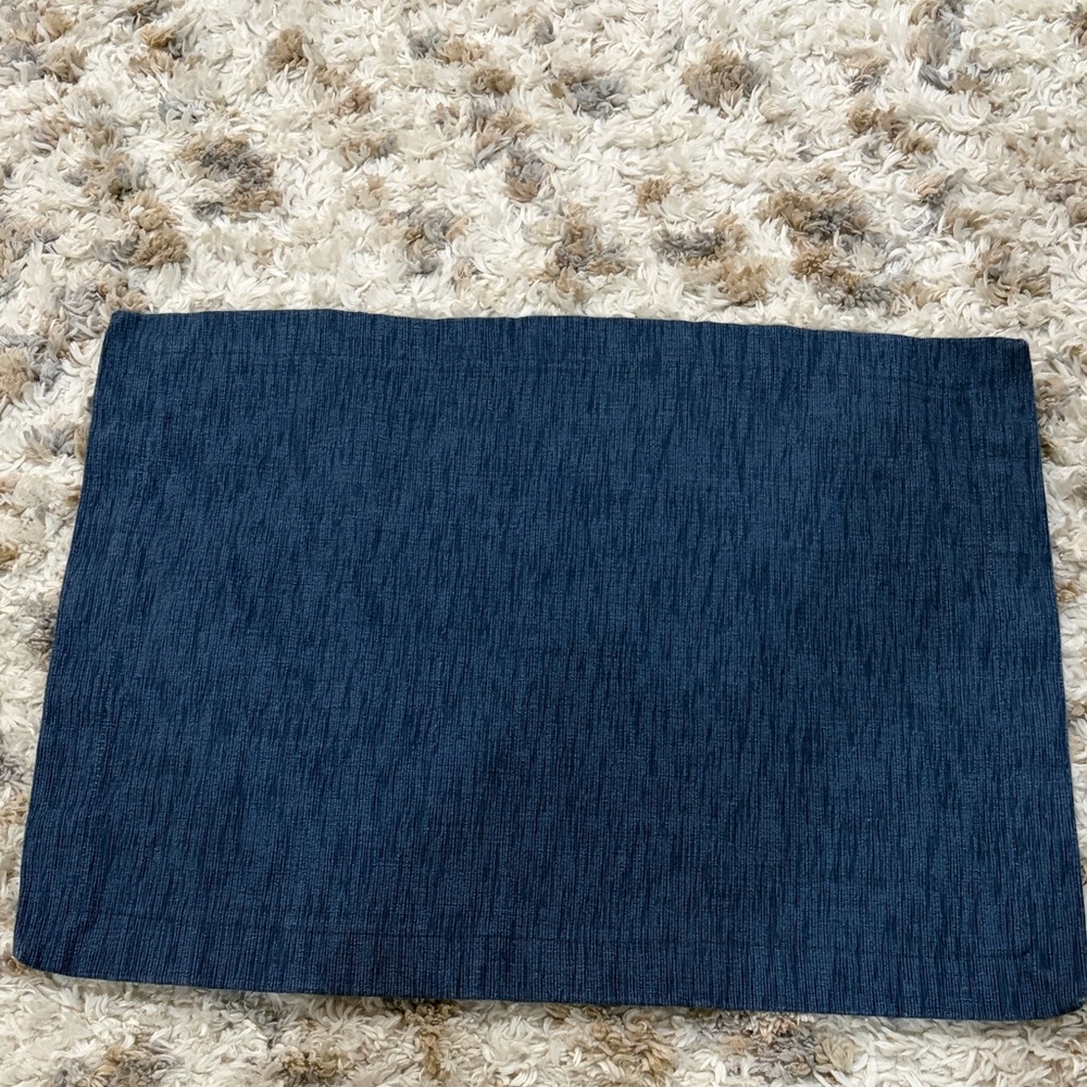 World Market Dark Blue & Black Fabric Placemat
